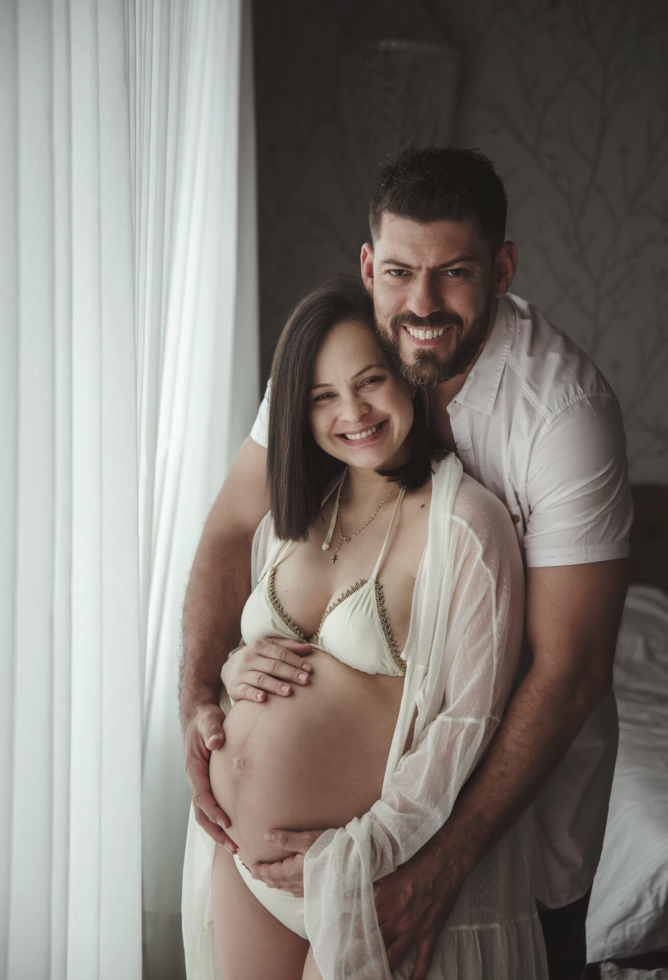 foto de maternidad en casa