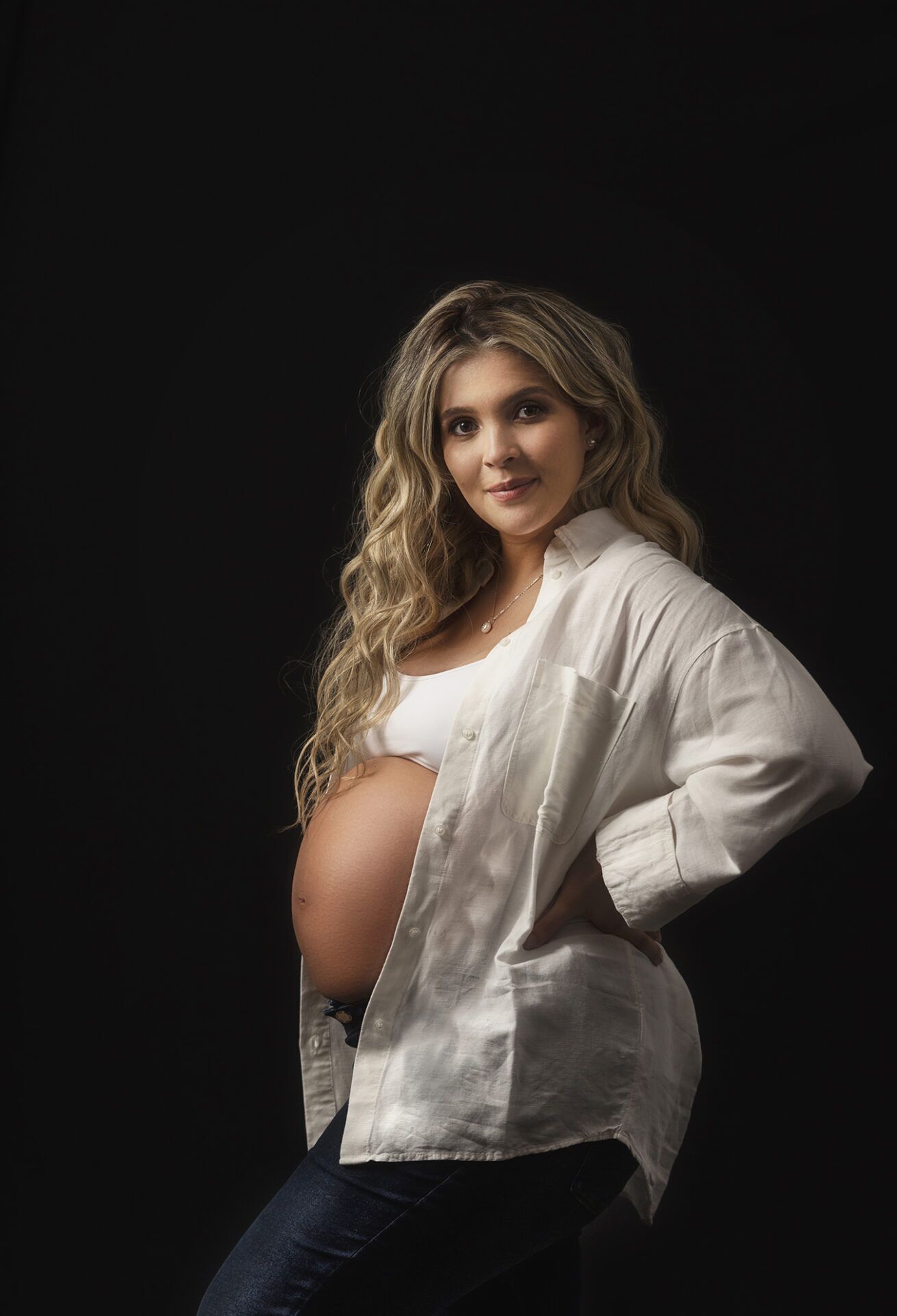 foto estudio de embarazo 