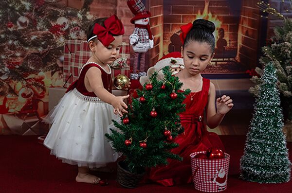 sesion de fotos familiar de navidad